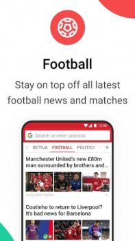 Браузер Opera Mini - скриншот